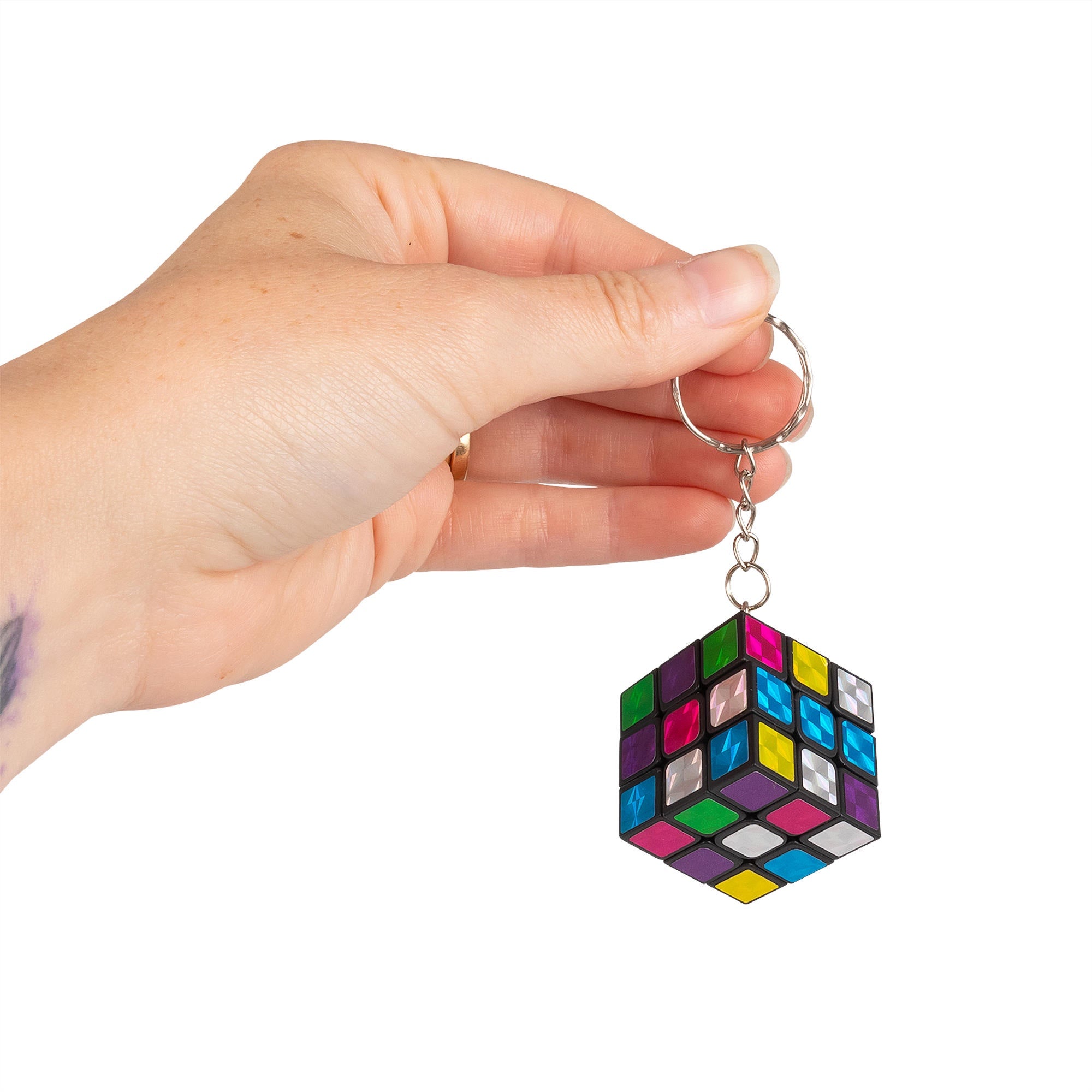 Mini Metallic Muddle Puzzle Keyring
