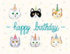 Birthday Cats Card