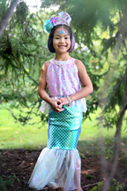 Misty Mermaid Dress, Pink/Blue, Size 5-6