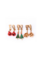 Snowman Pierced Earrings, 3 pairs, Assorted