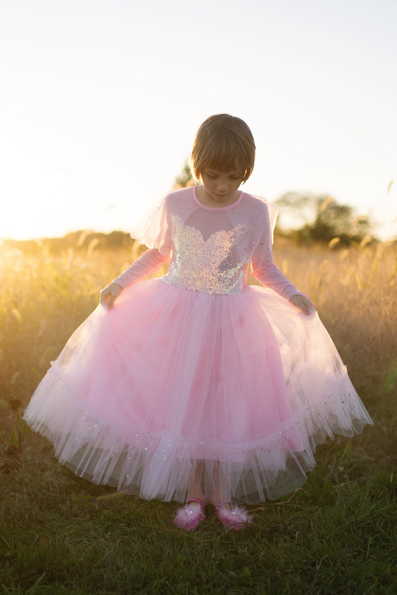 Elegant in Pink Dress
