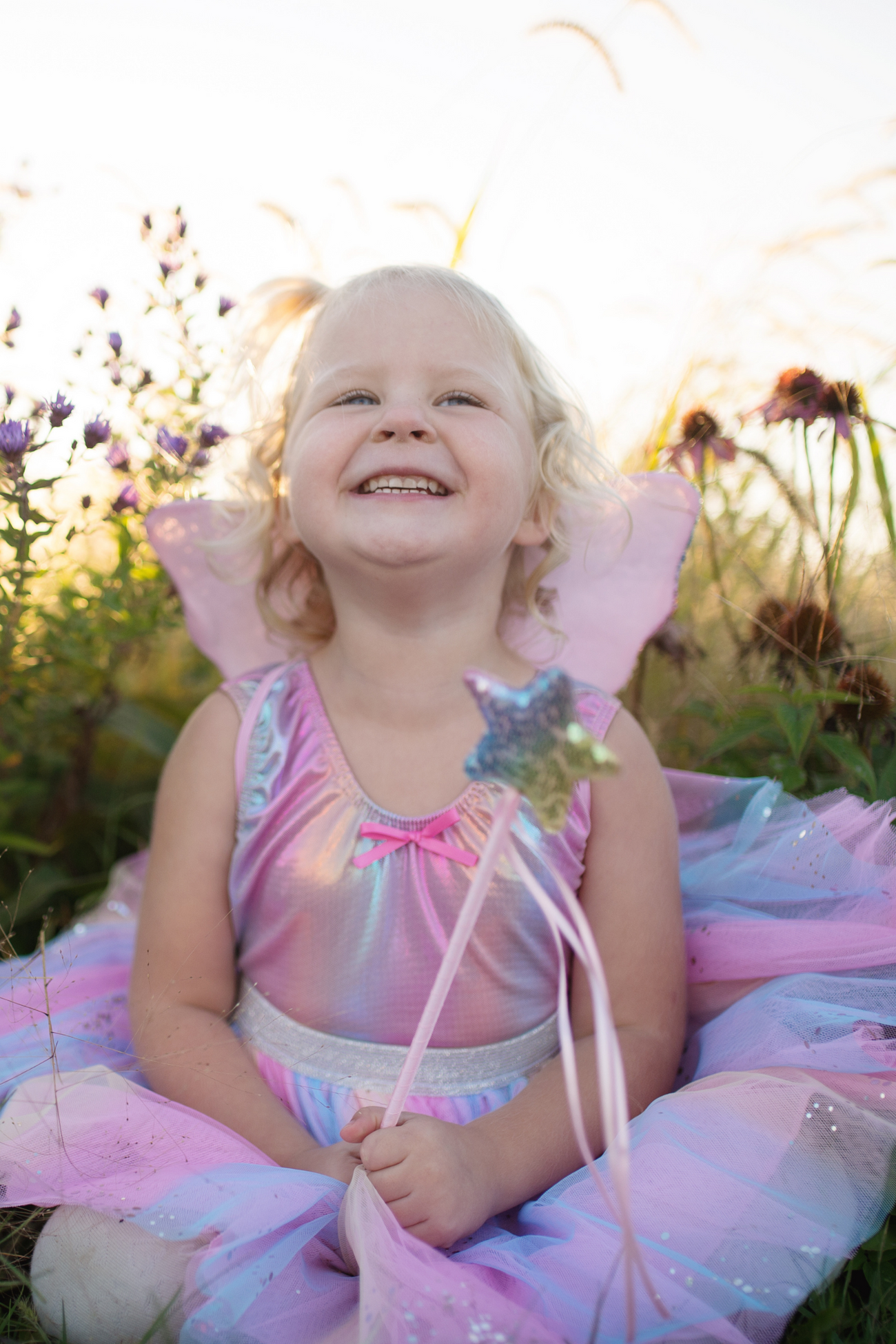 Rainbow Sequins Skirt With Wings & Wand, Size 4-6
