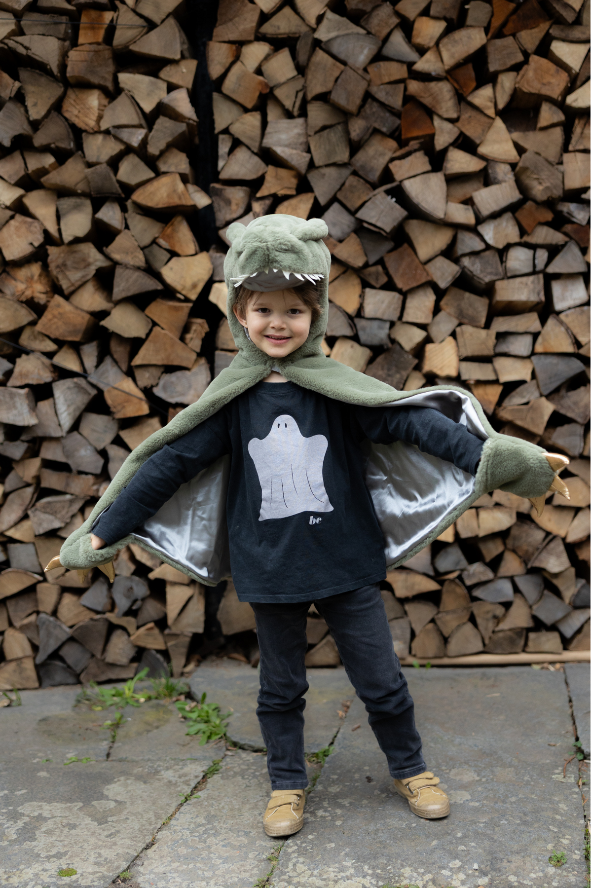 Green T-Rex Cuddle Cape