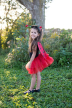 Glitter Ladybug Tutu With Wings & Headband