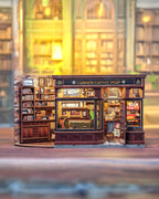 DIY Book Nook Kit: Corner Coffee Shop