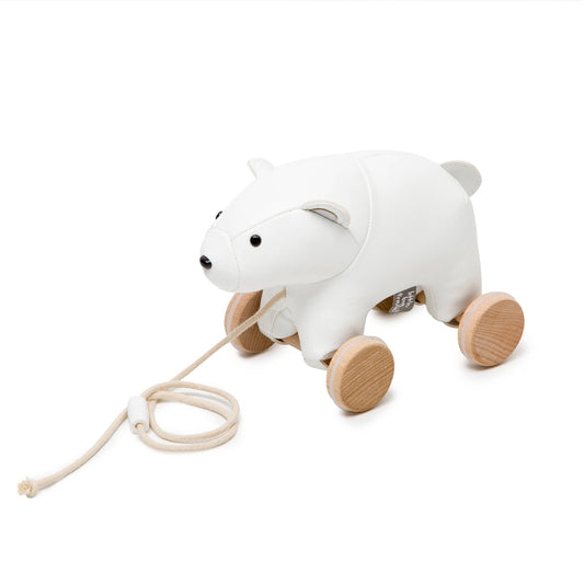 Pull Along Friends-Polar Bear | Wheeled Toy