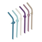 Luxe Silicone Animal Straws with Cleaning Brush