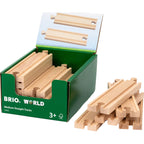 BRIO World Train Tracks Medium 18 Piece Straight Tracks