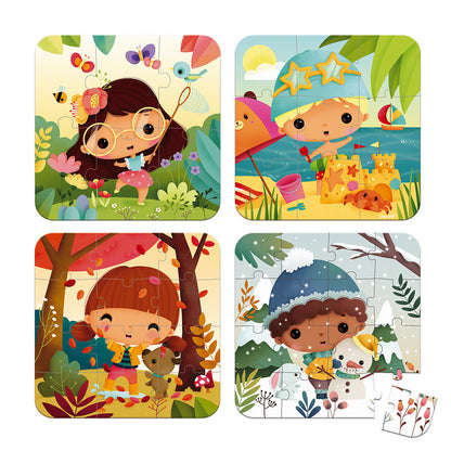 4 In 1 Progressive Puzzles - Seasons