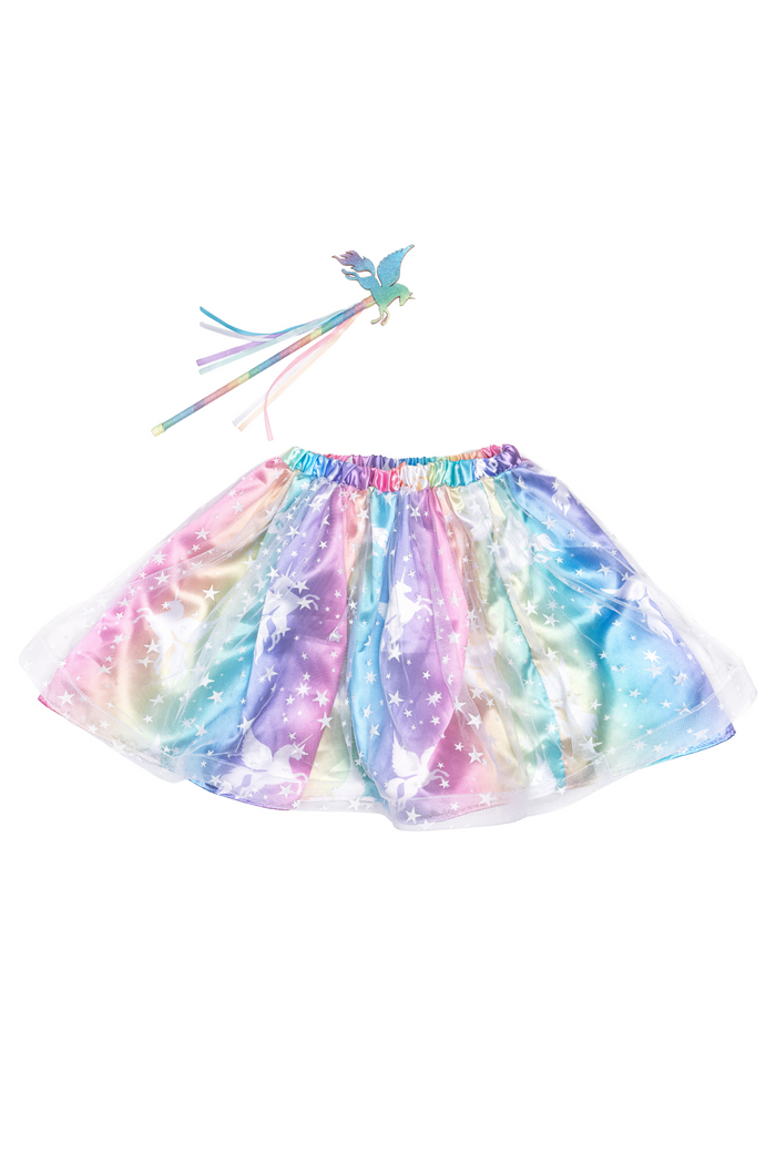 Enchanted Unicorn Skirt and Wand Set