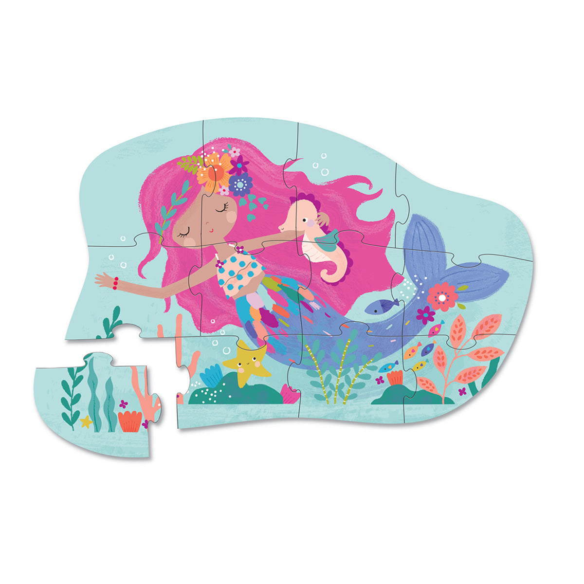 12-pc Mini Puzzle / Mermaid Dreams