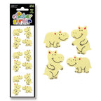 Glow in the Dark Hippos Sticker Sheet