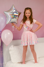 Party Fun Sequins Skirt, Pink/Neon