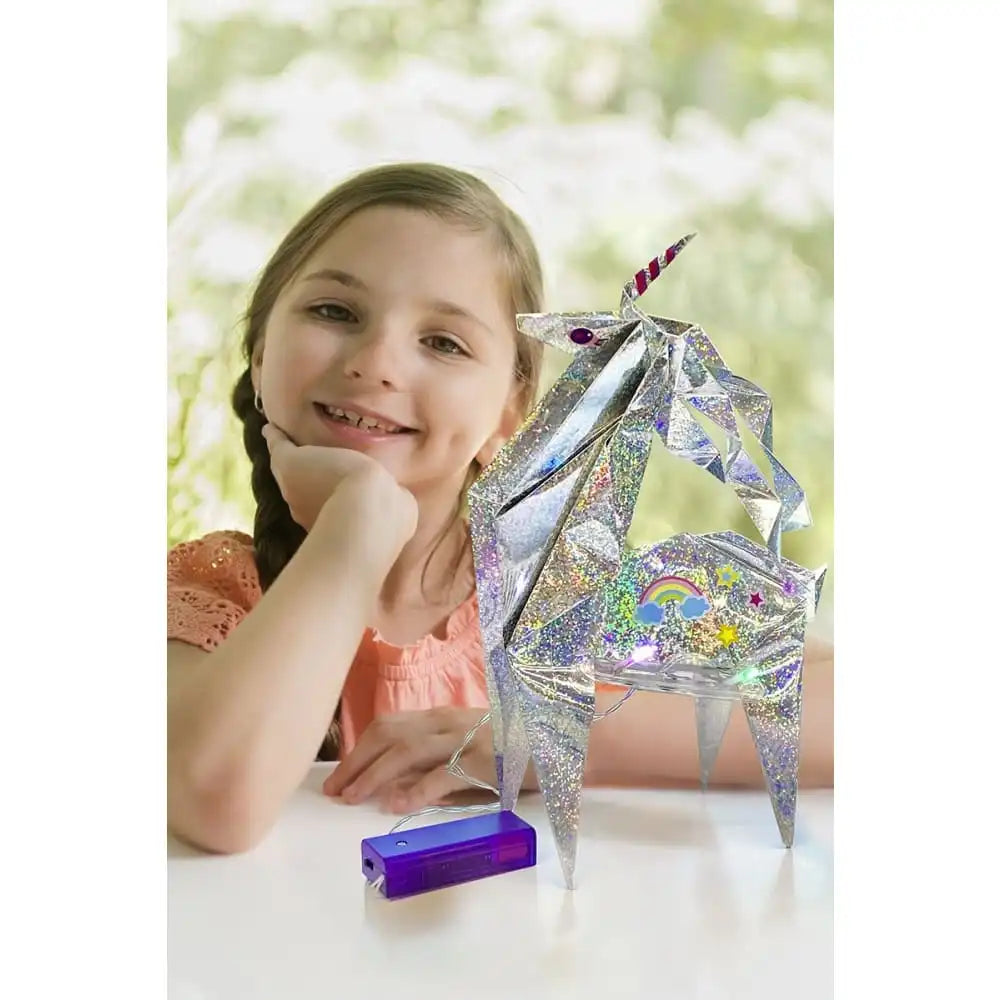 Holographic Light-Up Origami Unicorn