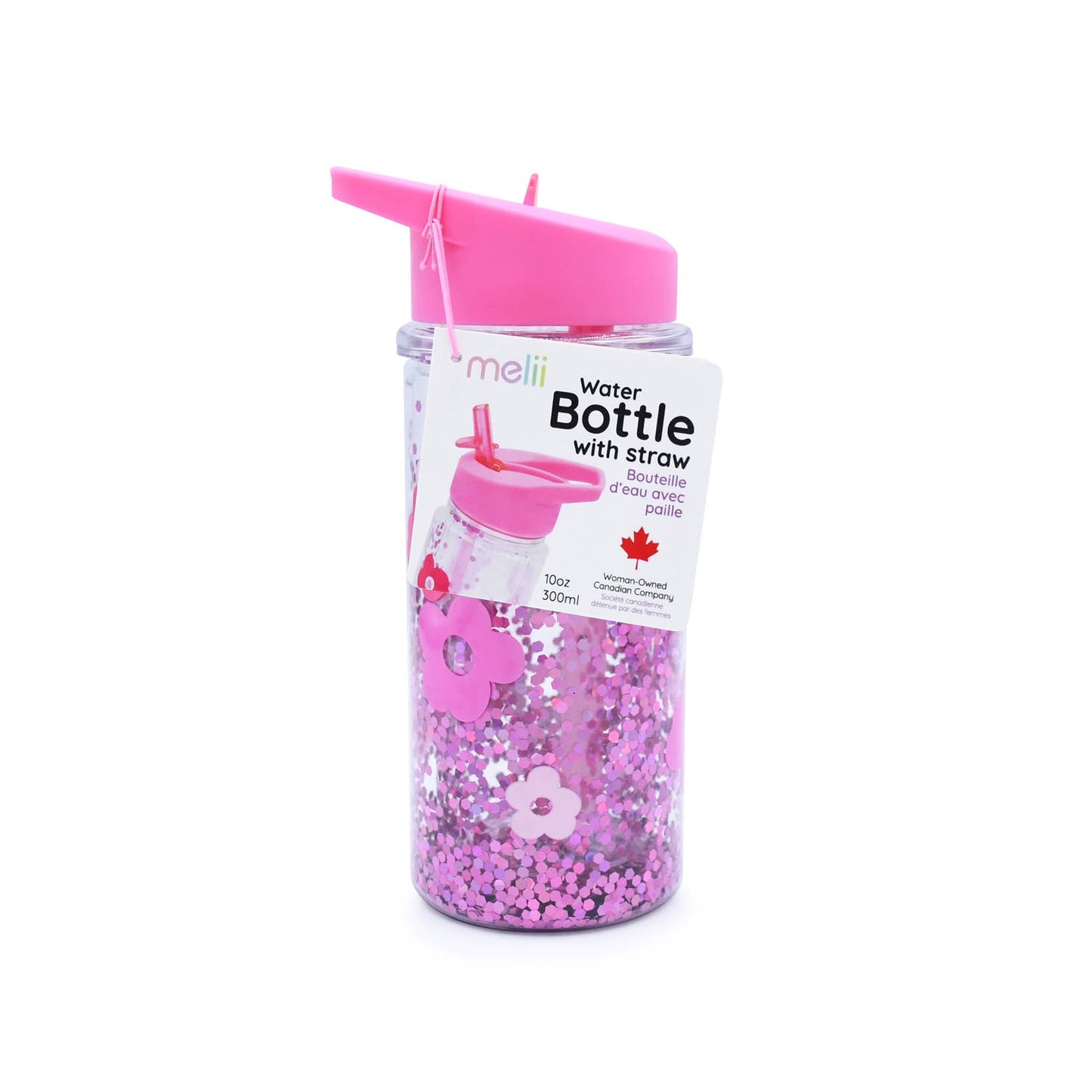 Double-Wall Water Bottle with Straw