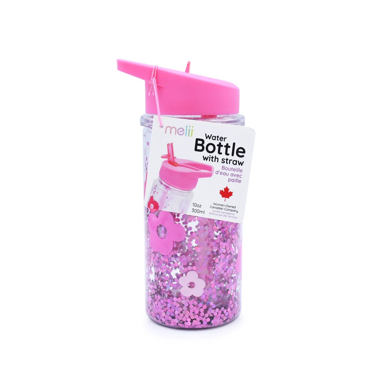 Double-Wall Water Bottle with Straw