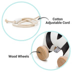 Pull Along Friends -Zebra|Toy with Wheels