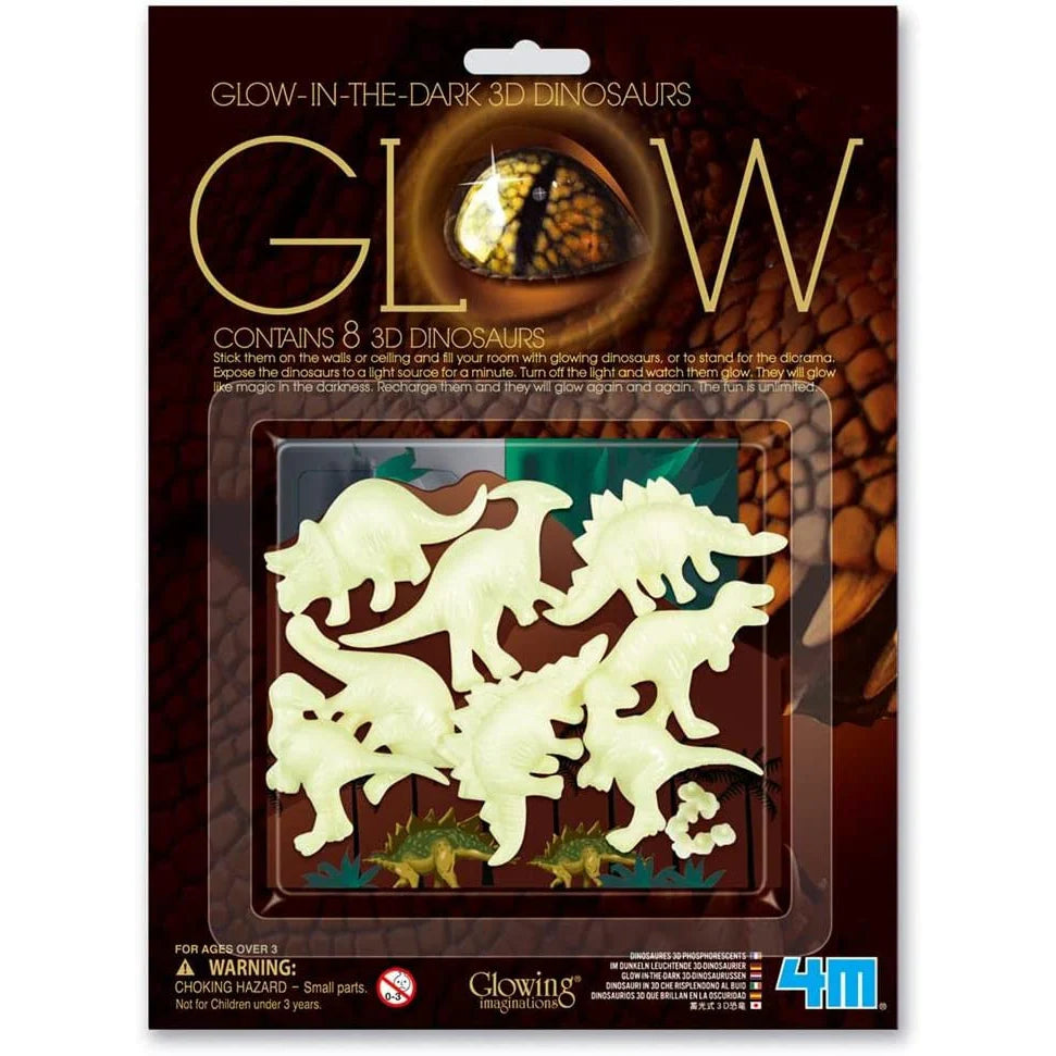 Glow-In-The-Dark 3D Dinosaurs