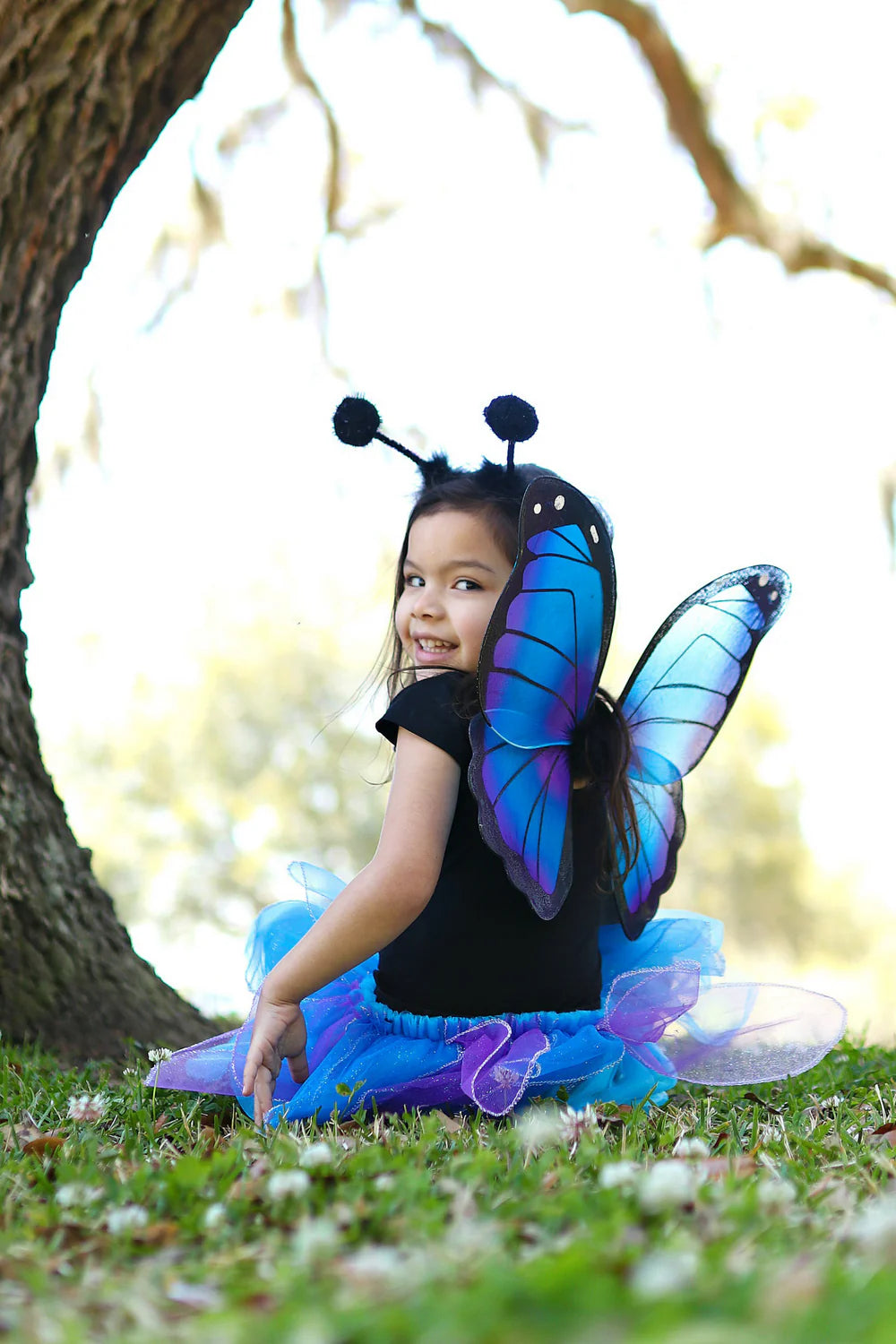 Midnight Butterfly Tutu With Wings & Headband