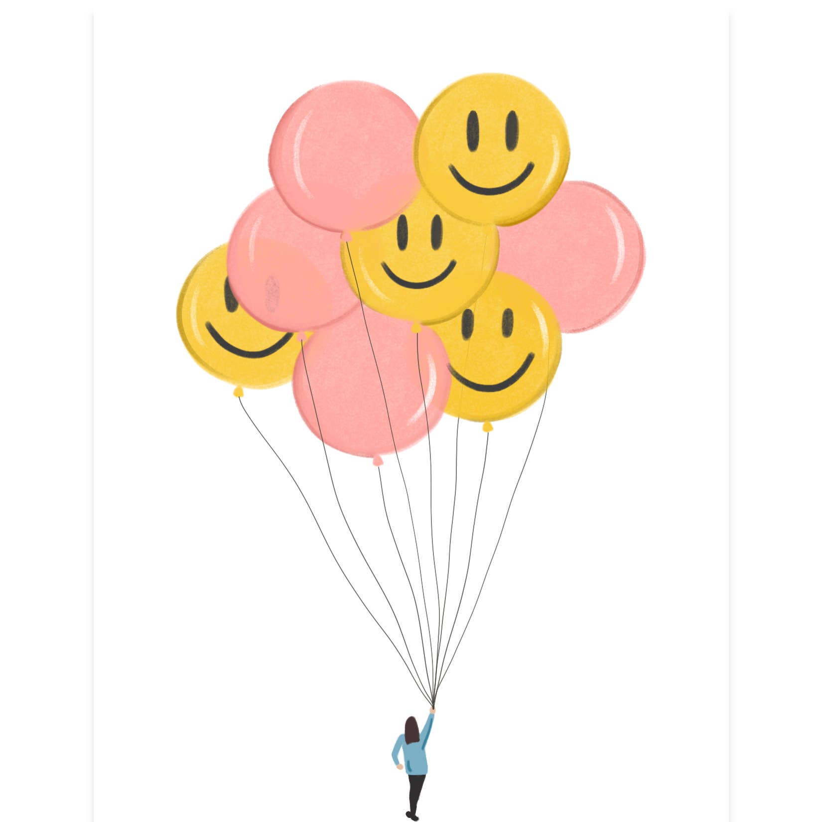 Smiley Balloons Card
