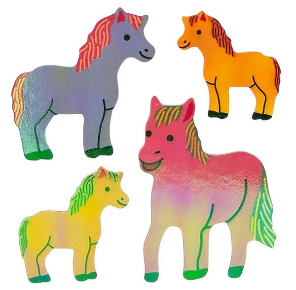 Pearl Colourful Ponies Stickers