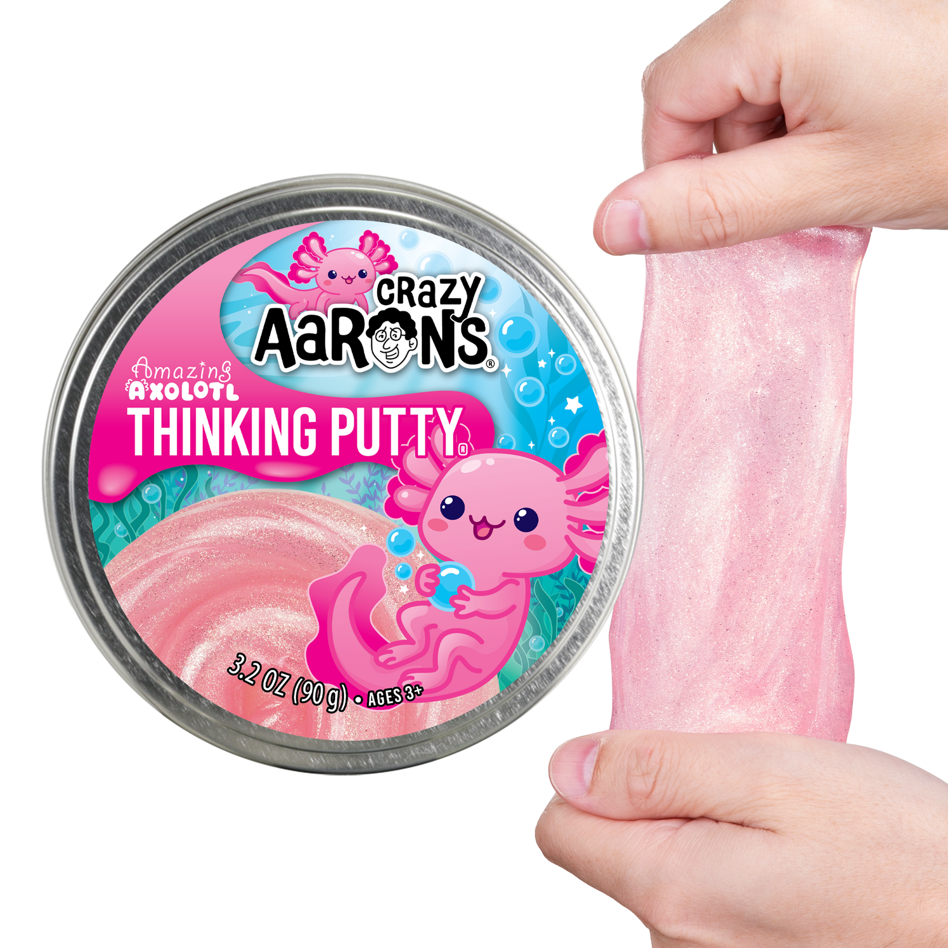 Crazy Aaron's 4 Inch Thinking Putty Amazing Axolotl