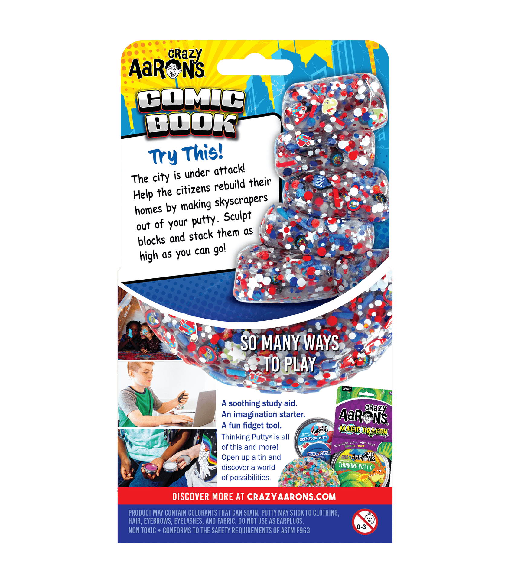 4" Thinking Putty - Comic Book 