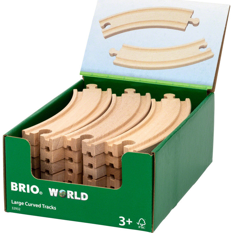 BRIO World Train Tracks Large 18 Piece Curved Tracks