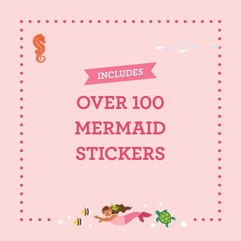 Coloring Book with Stickers Mermaids