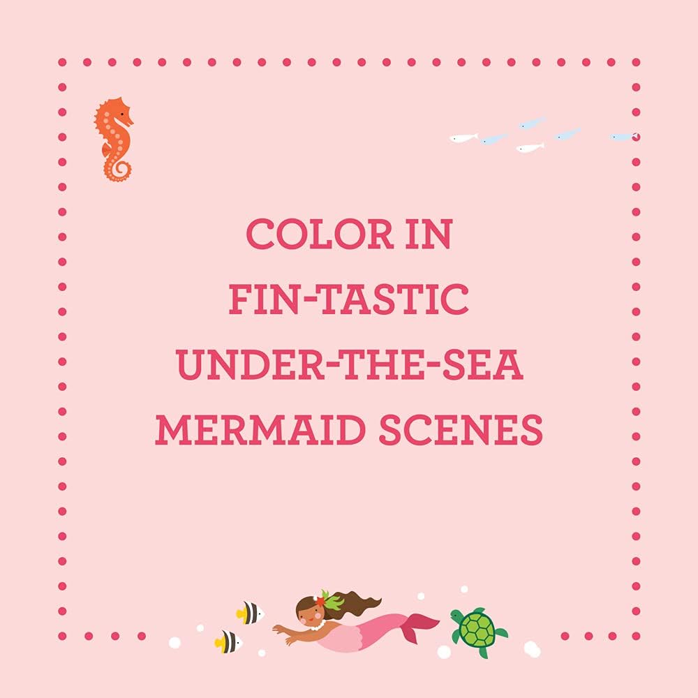 Coloring Book with Stickers Mermaids