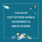 Coloring Book with Stickers Outer Space