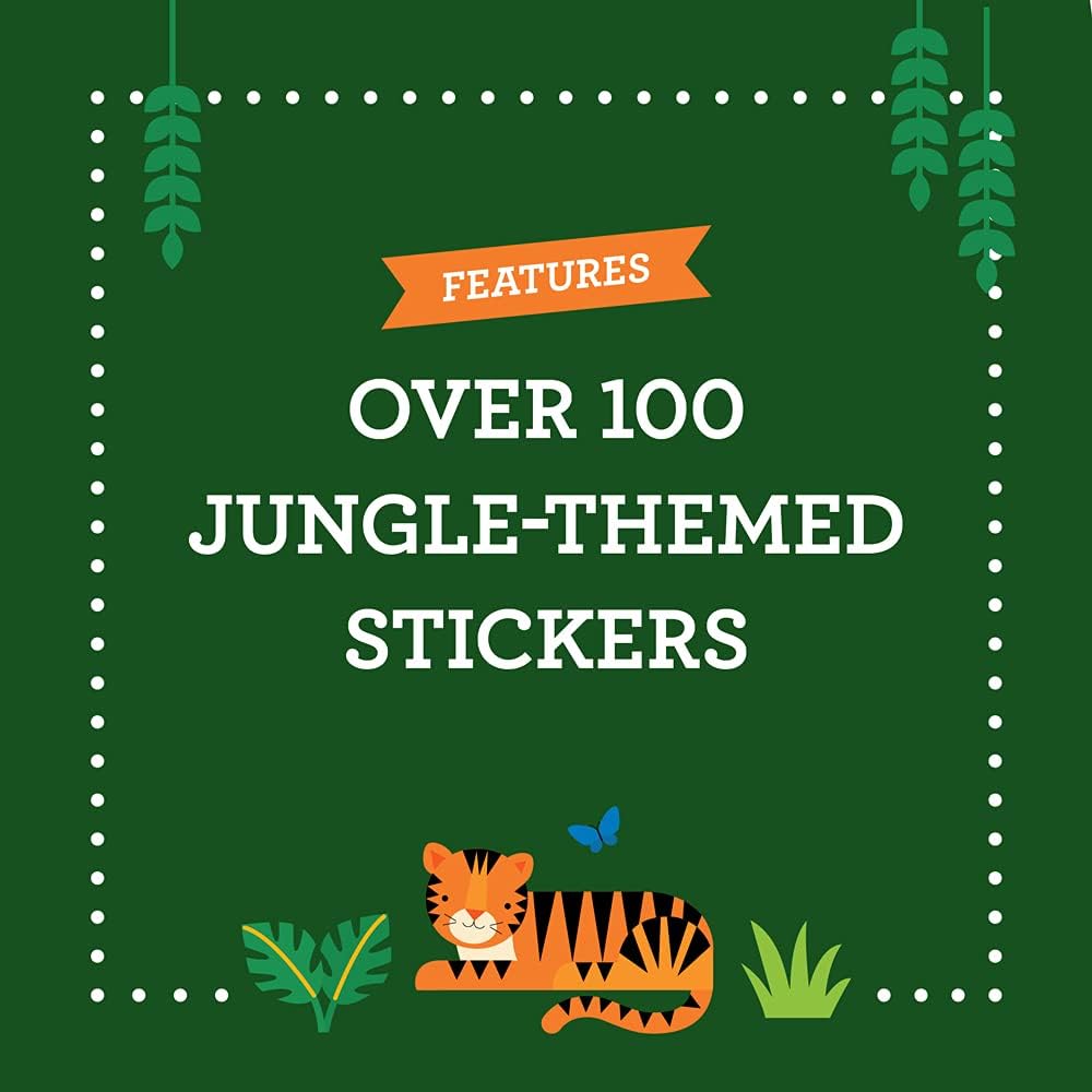 Coloring Book with Stickers Wild World