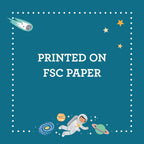 Coloring Book with Stickers Outer Space