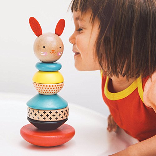 Modern Bunny Wooden Stacking Toy