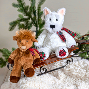 Marshmallow Zoo Junior - Highland Cow 9"