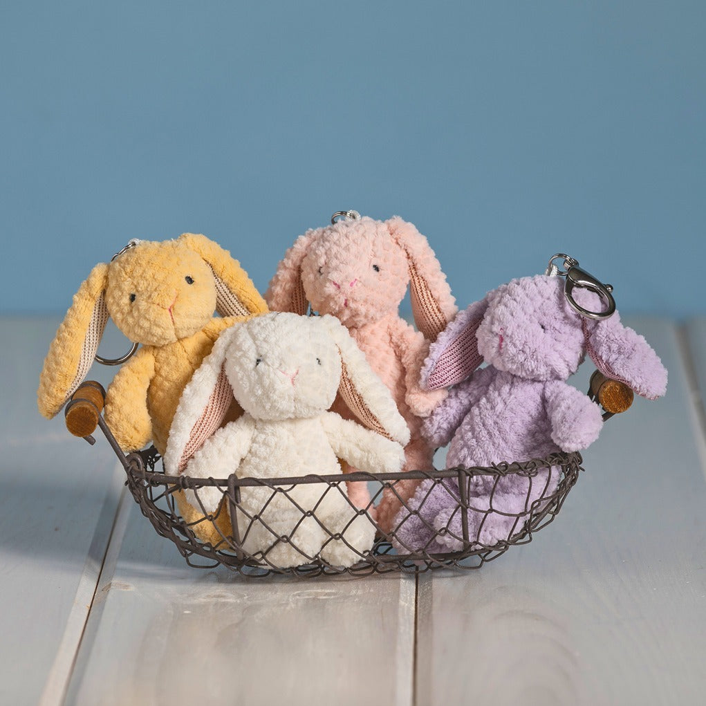 Nibbles Bunny Bag Charm Assortment - 4 colors 5"