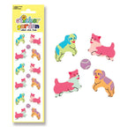 Classic Fetch Dog Pastel Stickers  Vintage Inspired