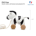 Pull Along Friends -Zebra|Toy with Wheels