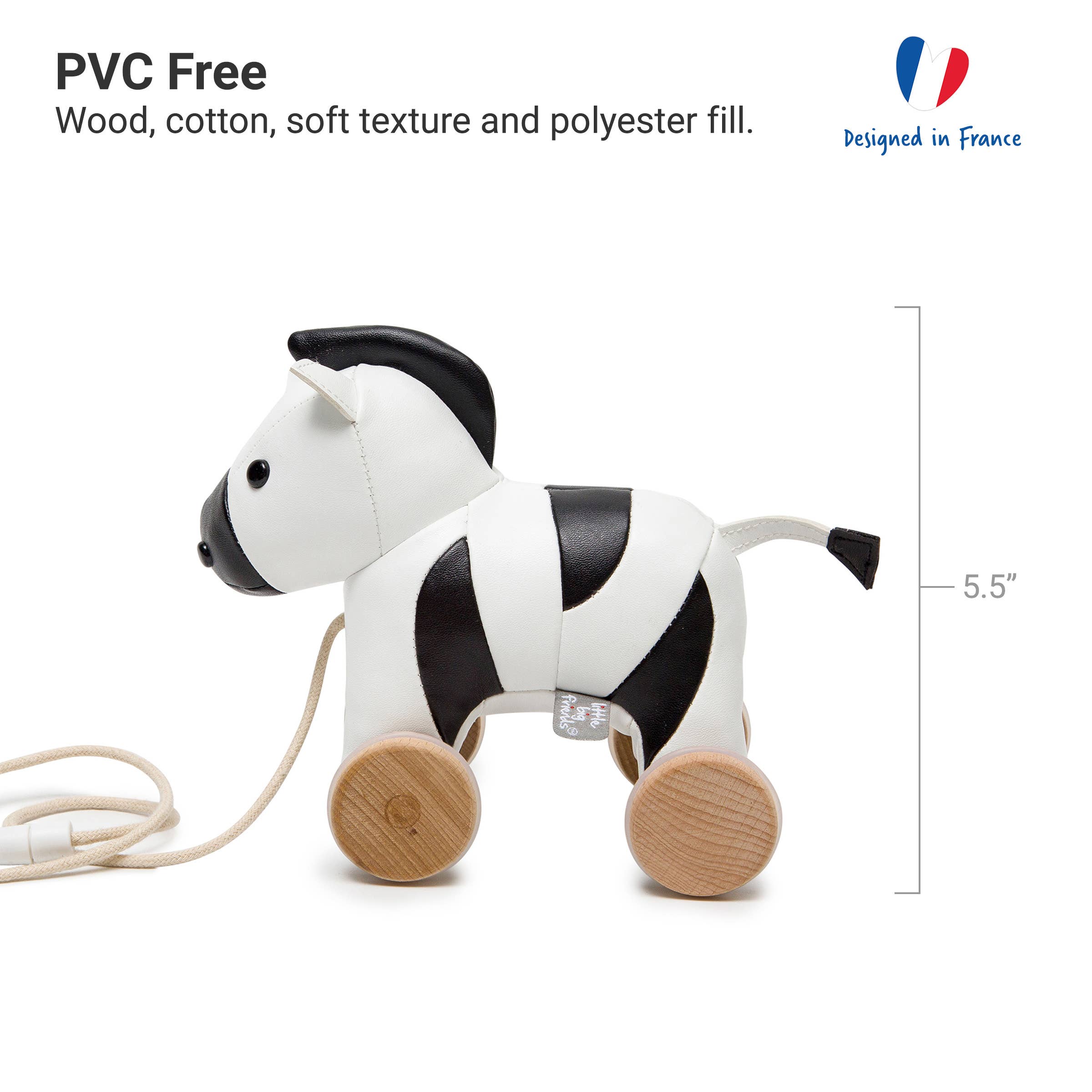 Pull Along Friends -Zebra|Toy with Wheels