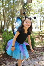 Midnight Butterfly Tutu With Wings & Headband