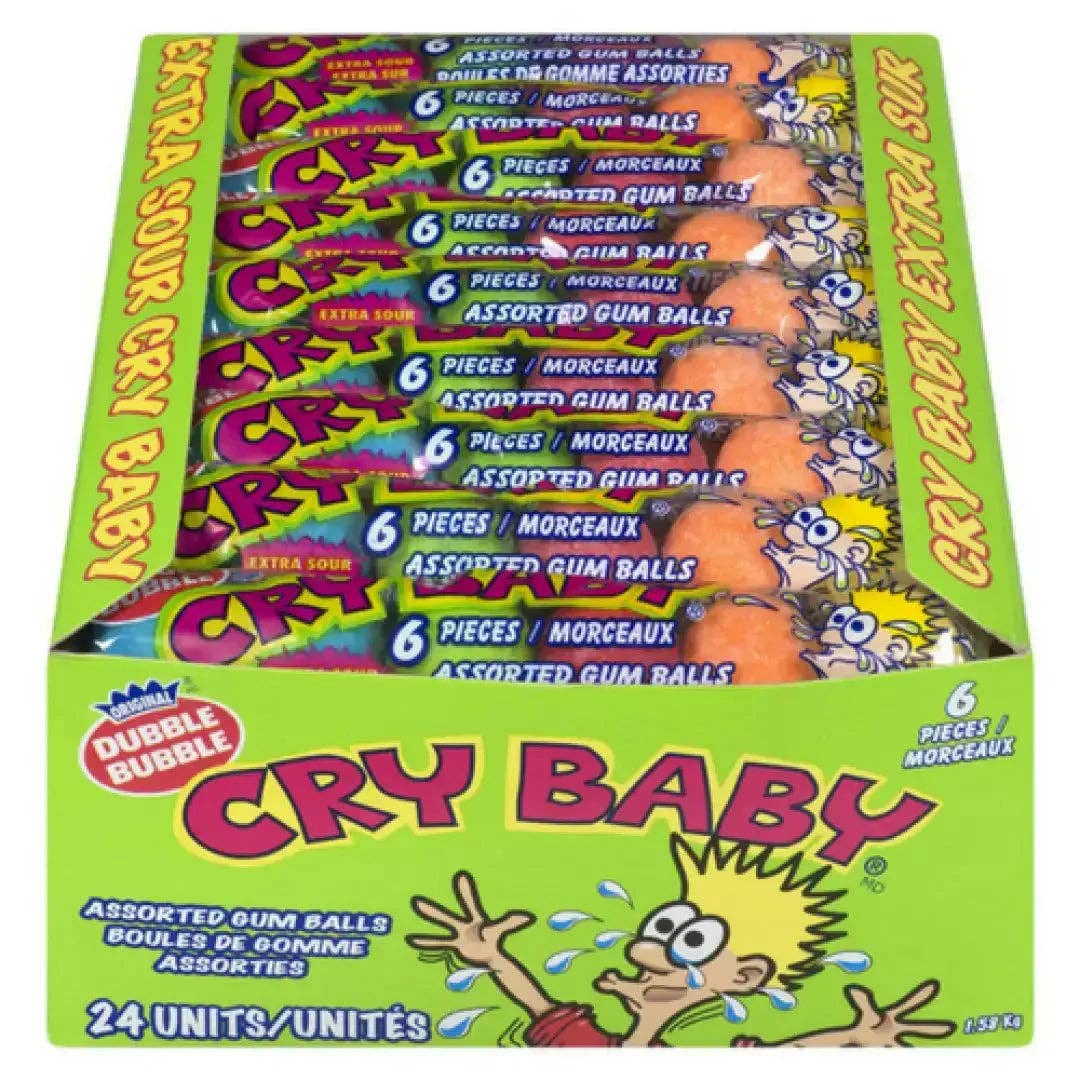 Cry Baby Bubble Gum 6 Piece Tube
