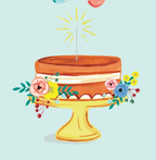 Bonne Fete Birthday Party Card