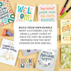 Cute Floral New Baby Card