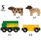 BRIO World Farm Train Set - 5 Piece