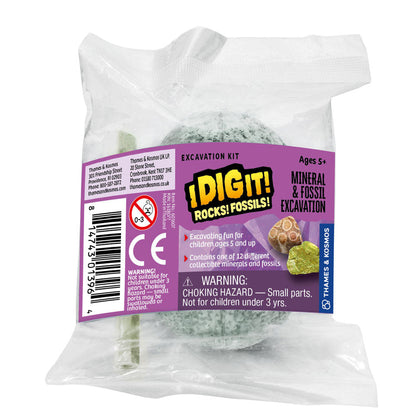 I Dig It! Rocks & Fossils - 24 Mini Excavation Gift Set - 2L STEM Thames & Kosmos