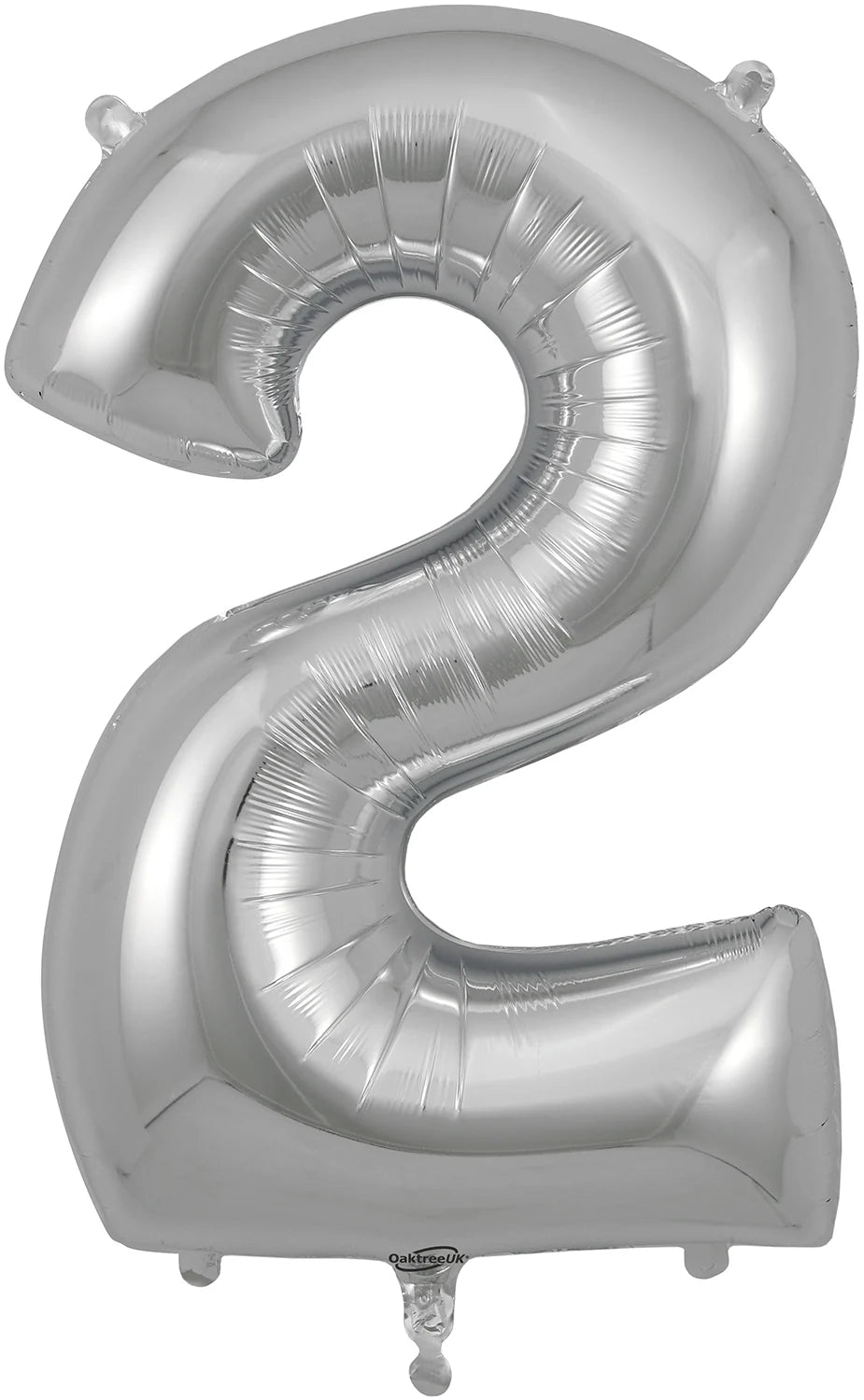 34" Foil Number Balloon - 0 to 9 - Silver