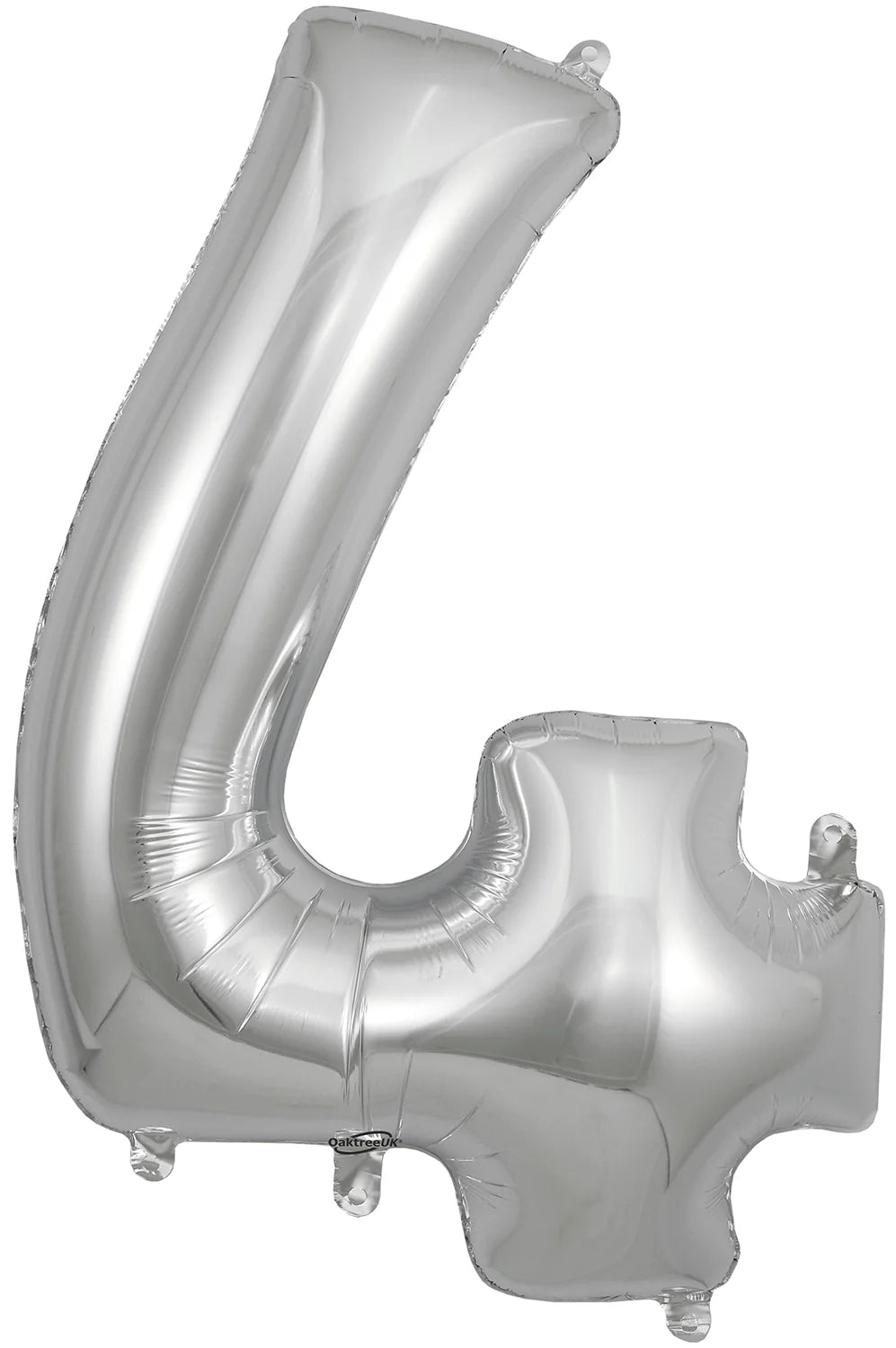 34" Foil Number Balloon - 0 to 9 - Silver