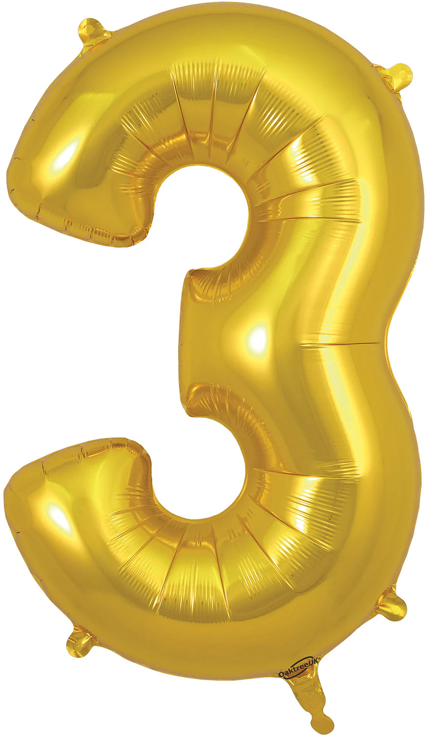 34" Foil Number Balloon - 0 to 9 - Gold
