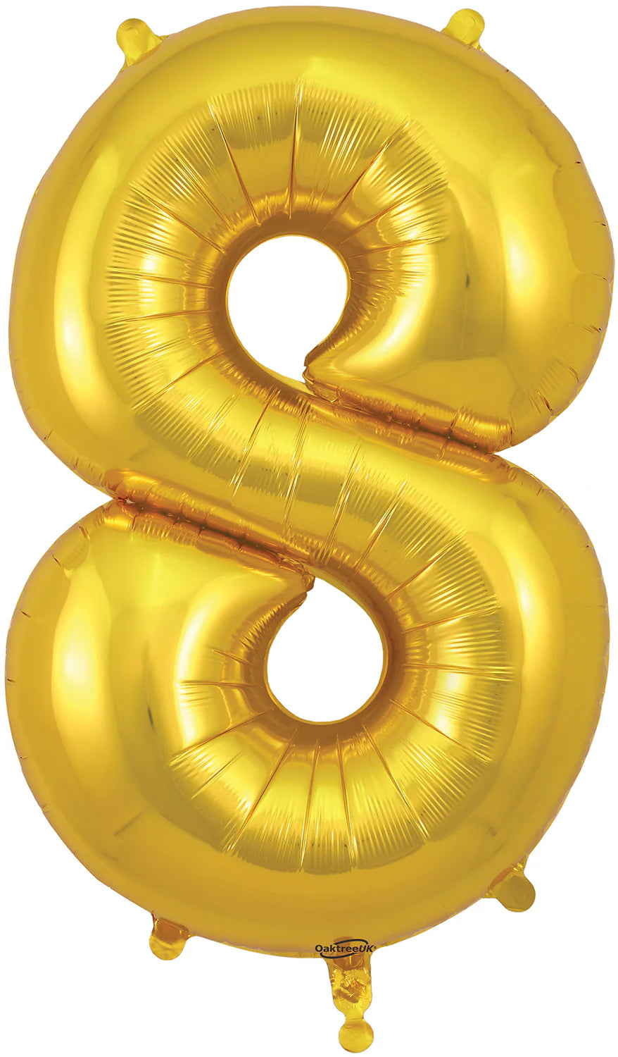 34" Foil Number Balloon - 0 to 9 - Gold
