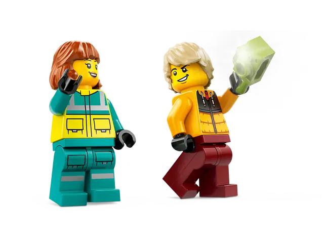 Emergency Ambulance and Snowboarder
